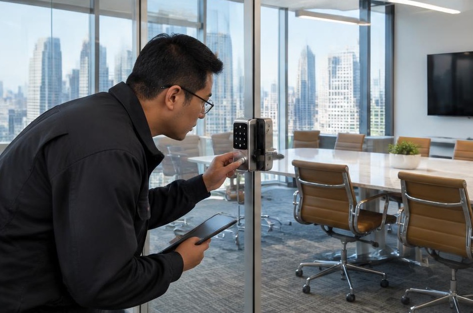 Smart lock access for class a offices