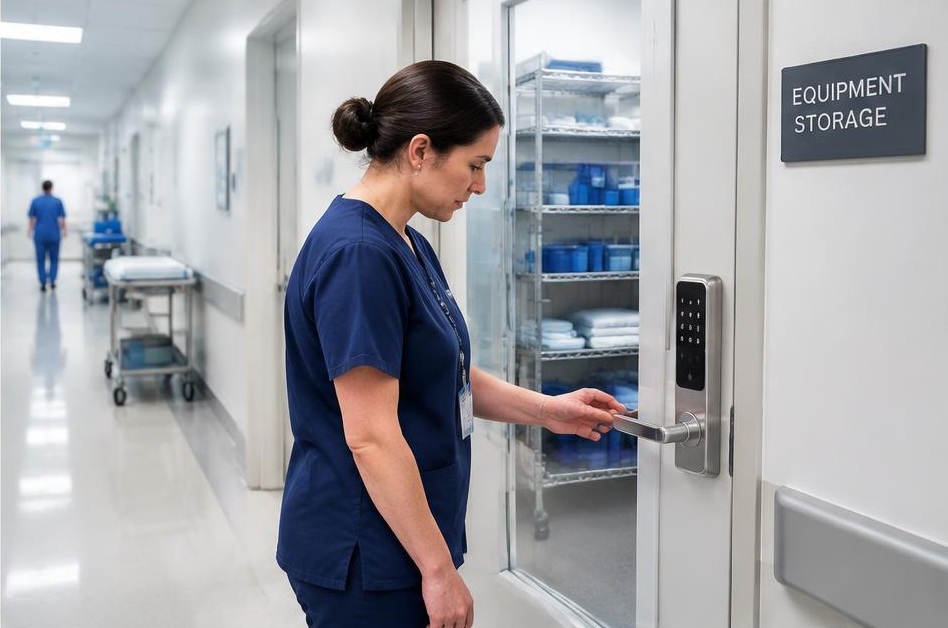 Smart lock access for health care facilities