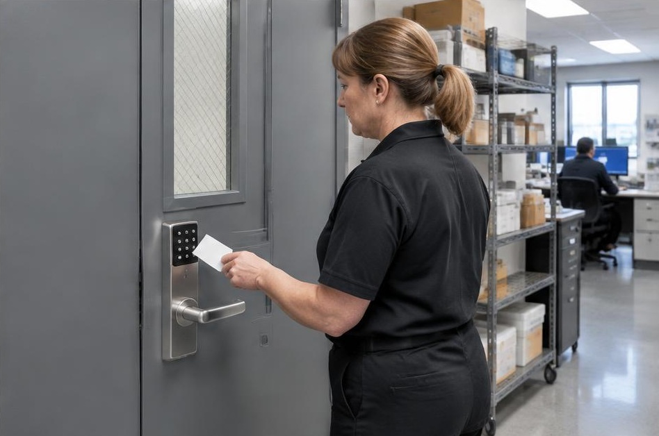 Smart lock access for office & commercial keypads