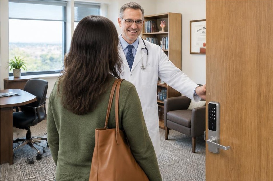Smart lock access for doctor offices