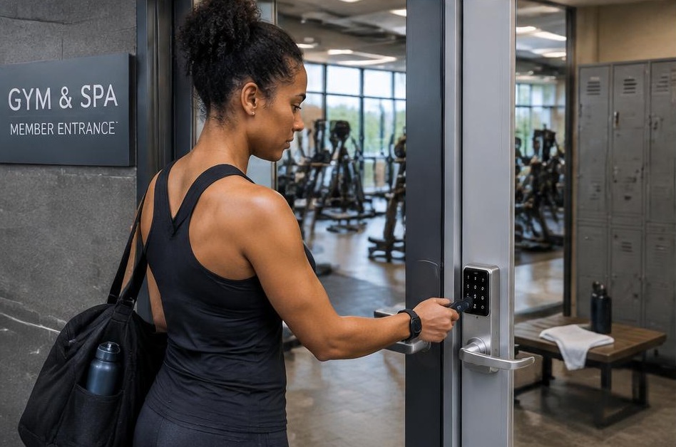 Smart lock access for gyms and spas
