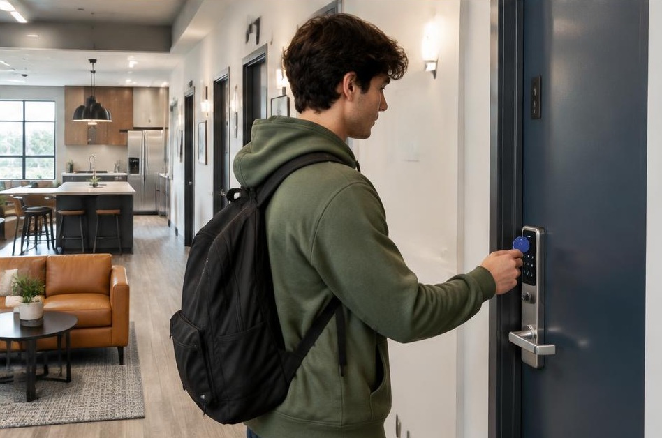 Smart lock access for multi-tenant living