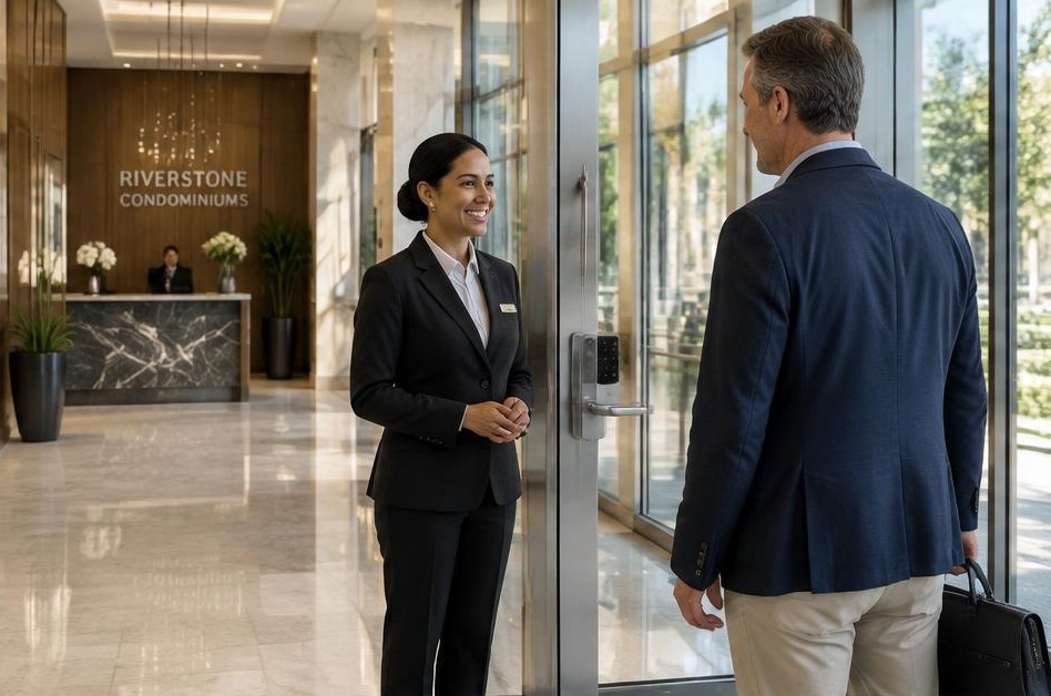 Smart lock access for condominiums