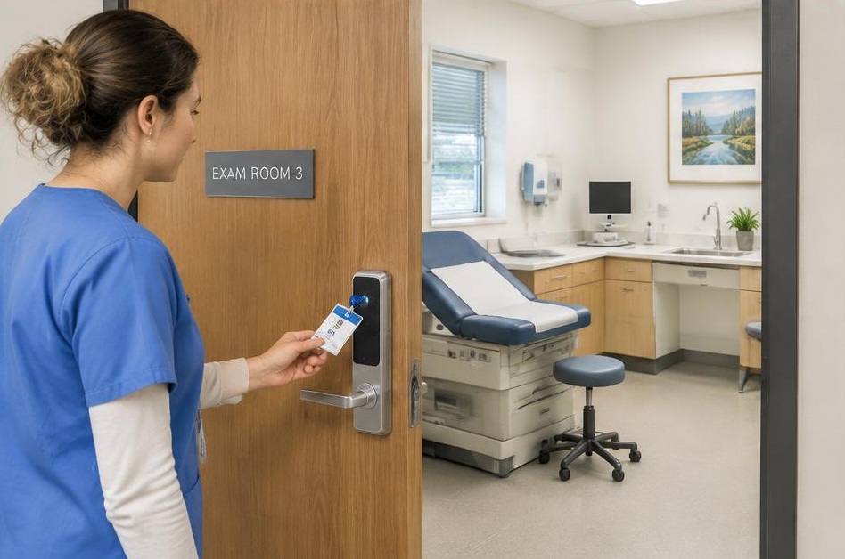 Smart lock access for clinics