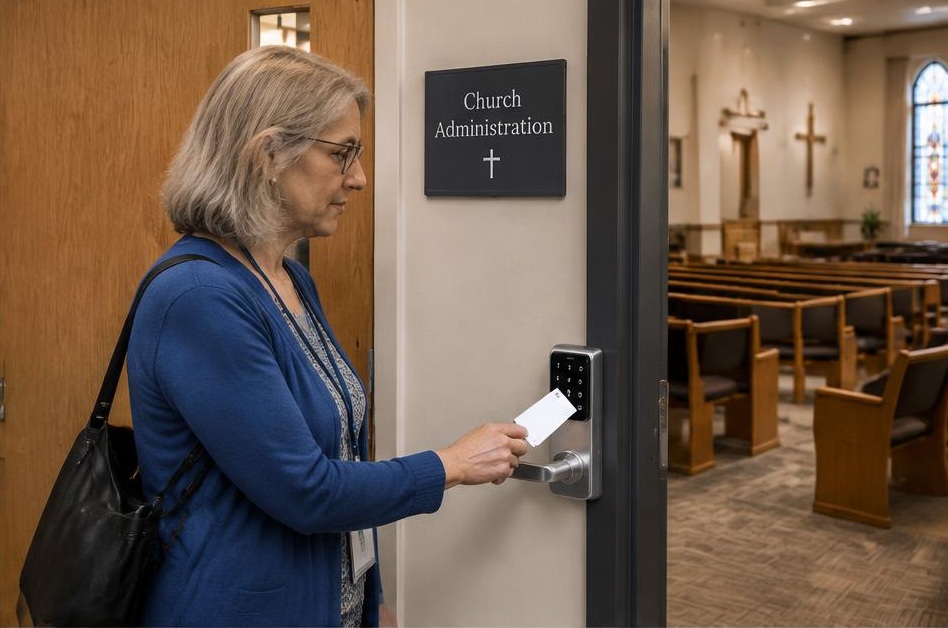 Smart lock access for churches